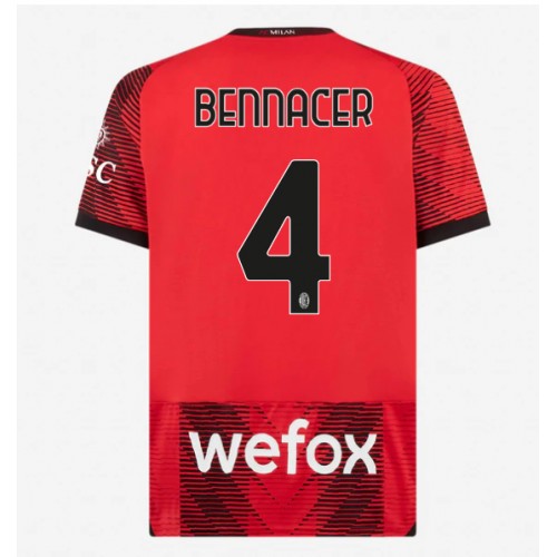 AC Milan Ismael Bennacer #4 Domaci Dres 2023-24 Kratak Rukav